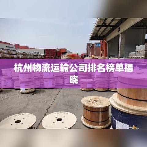 杭州物流运输公司排名榜单揭晓