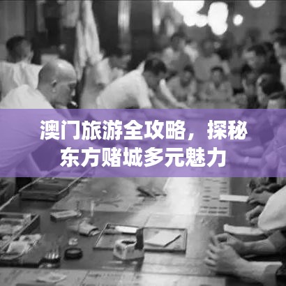 澳门旅游全攻略，探秘东方赌城多元魅力