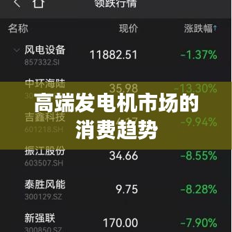 湖南正泰科技高端发电机市场消费趋势分析