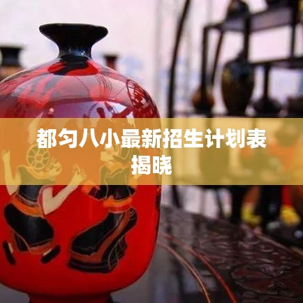 都匀八小最新招生计划表揭晓