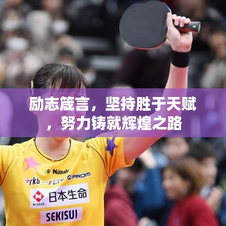 励志箴言，坚持胜于天赋，努力铸就辉煌之路