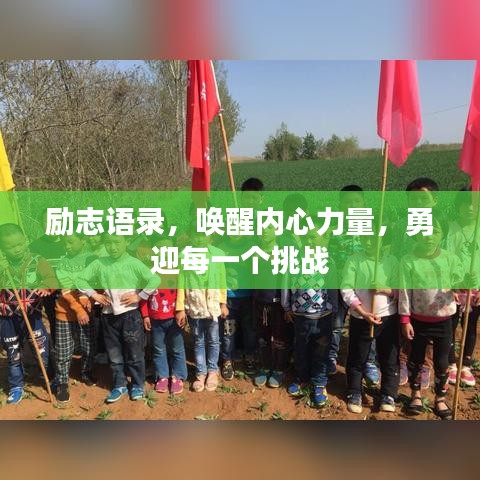 励志语录，唤醒内心力量，勇迎每一个挑战