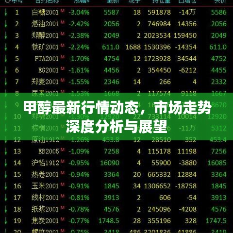 甲醇最新行情动态，市场走势深度分析与展望