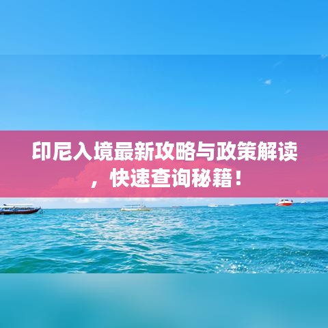 印尼入境最新攻略与政策解读，快速查询秘籍！