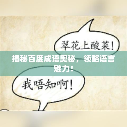 揭秘百度成语奥秘，领略语言魅力！