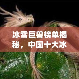 冰雪巨兽榜单揭秘，中国十大冰雪怪物排名榜单揭晓！