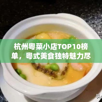 杭州粤菜小店TOP10榜单，粤式美食独特魅力尽享于此