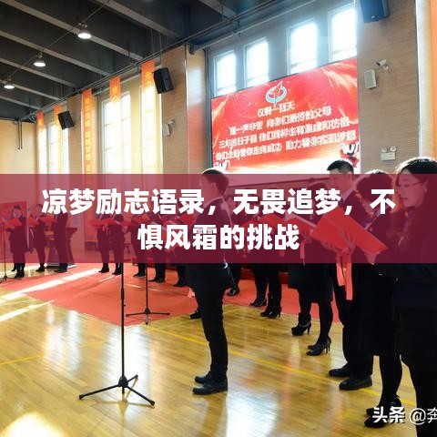 凉梦励志语录，无畏追梦，不惧风霜的挑战