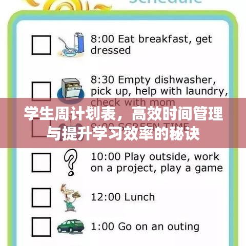 学生周计划表，高效时间管理与提升学习效率的秘诀