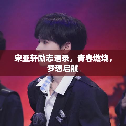 宋亚轩励志语录，青春燃烧，梦想启航
