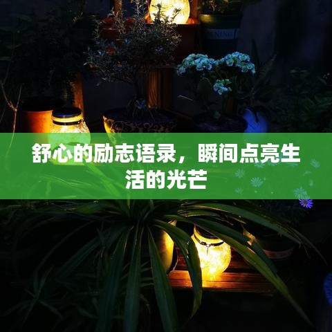 舒心的励志语录，瞬间点亮生活的光芒