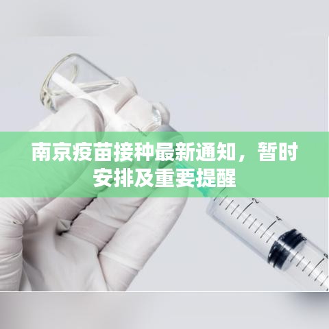 南京疫苗接种最新通知，暂时安排及重要提醒