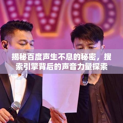 揭秘百度声生不息的秘密，搜索引擎背后的声音力量探索