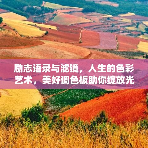 励志语录与滤镜，人生的色彩艺术，美好调色板助你绽放光彩