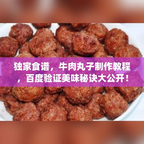 独家食谱，牛肉丸子制作教程，百度验证美味秘诀大公开！