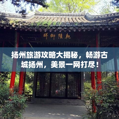 扬州旅游攻略大揭秘，畅游古城扬州，美景一网打尽！