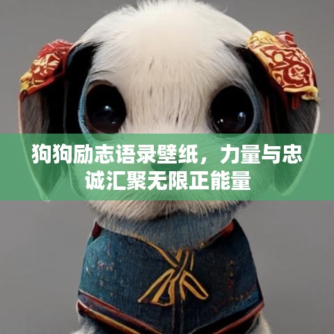 狗狗励志语录壁纸，力量与忠诚汇聚无限正能量