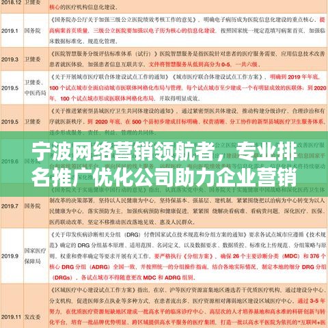 宁波网络营销领航者，专业排名推广优化公司助力企业营销新纪元！