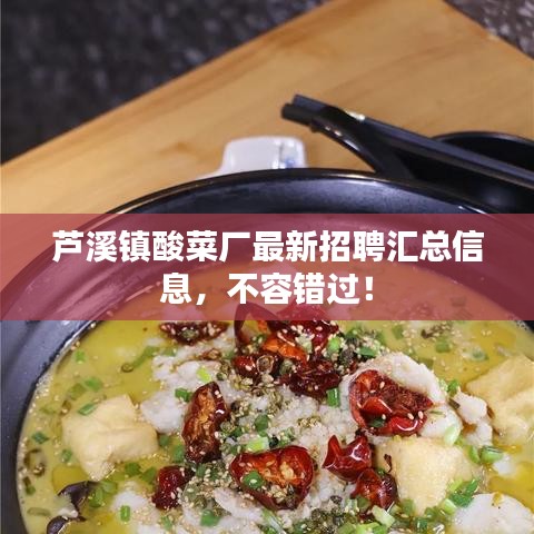 芦溪镇酸菜厂最新招聘汇总信息，不容错过！