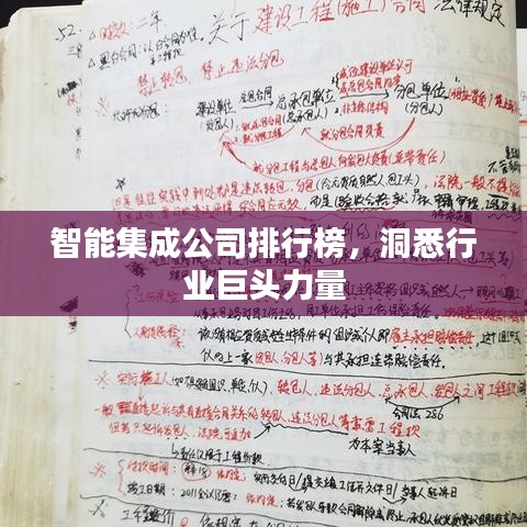 智能集成公司排行榜，洞悉行业巨头力量