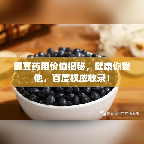 黑豆药用价值揭秘，健康你我他，百度权威收录！