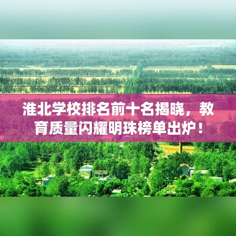 淮北学校排名前十名揭晓，教育质量闪耀明珠榜单出炉！