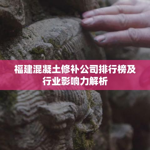 福建混凝土修补公司排行榜及行业影响力解析