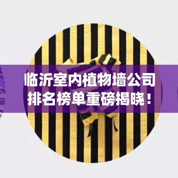 临沂室内植物墙公司排名榜单重磅揭晓！
