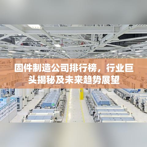 固件制造公司排行榜，行业巨头揭秘及未来趋势展望