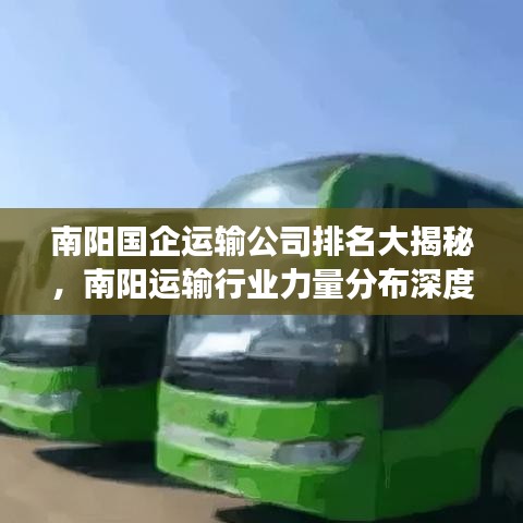 南阳国企运输公司排名大揭秘，南阳运输行业力量分布深度洞察