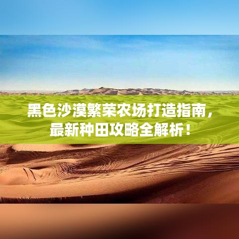 黑色沙漠繁荣农场打造指南，最新种田攻略全解析！