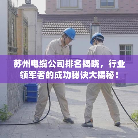 苏州电缆公司排名揭晓，行业领军者的成功秘诀大揭秘！