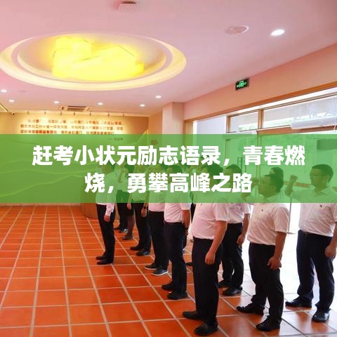 赶考小状元励志语录，青春燃烧，勇攀高峰之路
