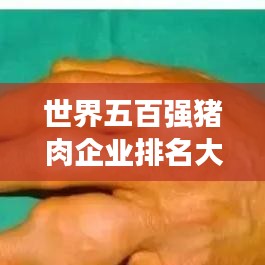 世界五百强猪肉企业排名大解析，猪肉王的地位稳固，趋势展望