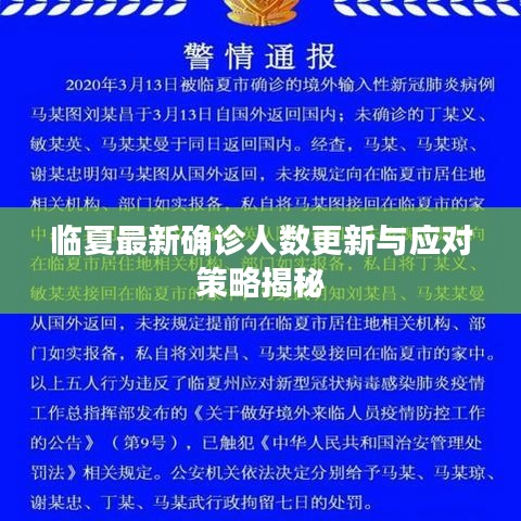 临夏最新确诊人数更新与应对策略揭秘