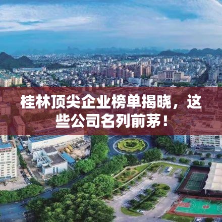 桂林顶尖企业榜单揭晓，这些公司名列前茅！