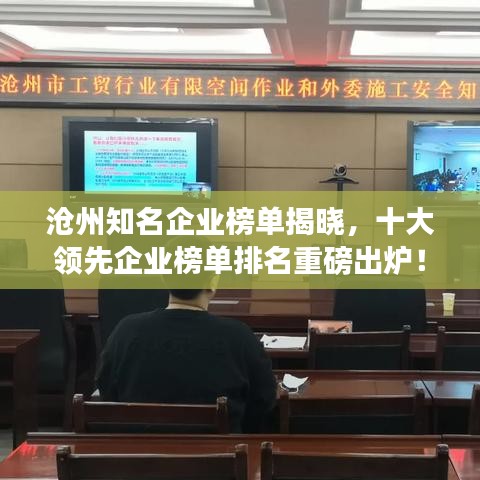 沧州知名企业榜单揭晓，十大领先企业榜单排名重磅出炉！