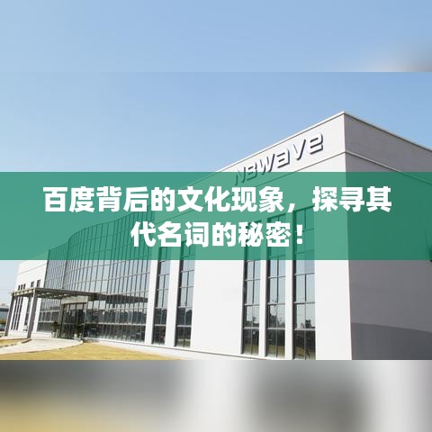 百度背后的文化现象，探寻其代名词的秘密！