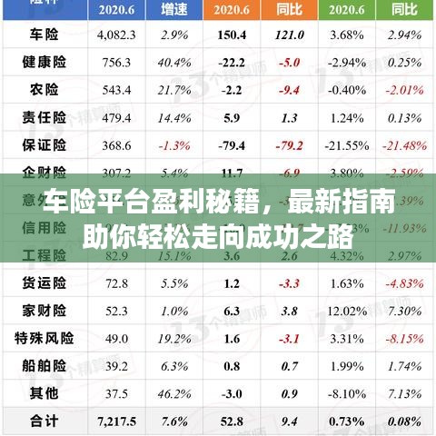 车险平台盈利秘籍，最新指南助你轻松走向成功之路