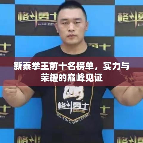 新泰拳王前十名榜单，实力与荣耀的巅峰见证