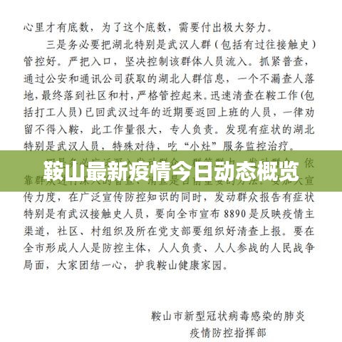 鞍山最新疫情今日动态概览