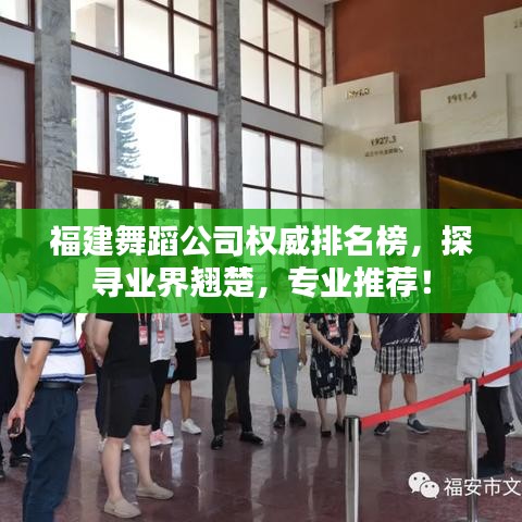 福建舞蹈公司权威排名榜，探寻业界翘楚，专业推荐！