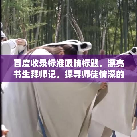 百度收录标准吸睛标题，漂亮书生拜师记，探寻师徒情深的故事