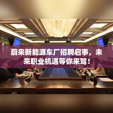 蔚来新能源车厂招聘启事，未来职业机遇等你来驾！