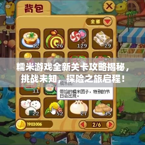 糯米游戏全新关卡攻略揭秘，挑战未知，探险之旅启程！