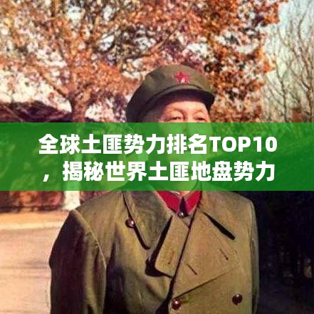 全球土匪势力排名TOP10，揭秘世界土匪地盘势力分布