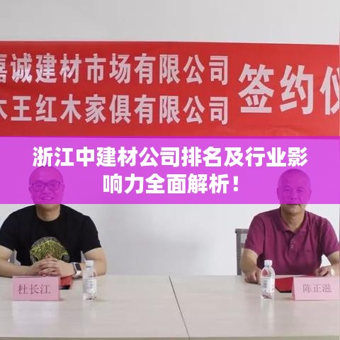 浙江中建材公司排名及行业影响力全面解析！