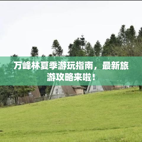 万峰林夏季游玩指南，最新旅游攻略来啦！