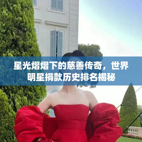 星光熠熠下的慈善传奇，世界明星捐款历史排名揭秘