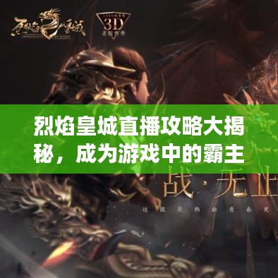 烈焰皇城直播攻略大揭秘，成为游戏中的霸主之路